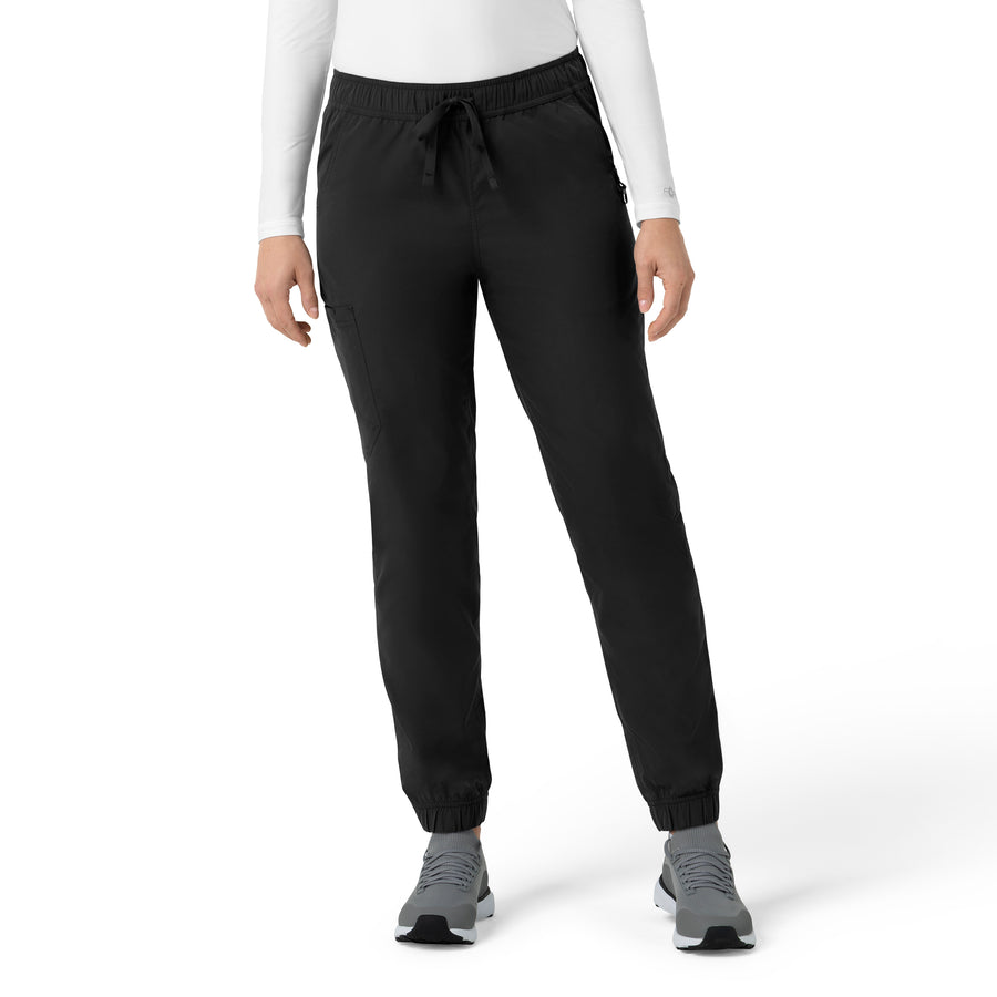 Rugged Flex FLD Women's Ripstop Jogger Scrub Pant Black
