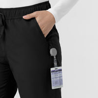 Rugged Flex FLD Women's Ripstop Jogger Scrub Pant Black side detail 2