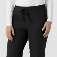 Rugged Flex FLD Women's Ripstop Jogger Scrub Pant Black back detail