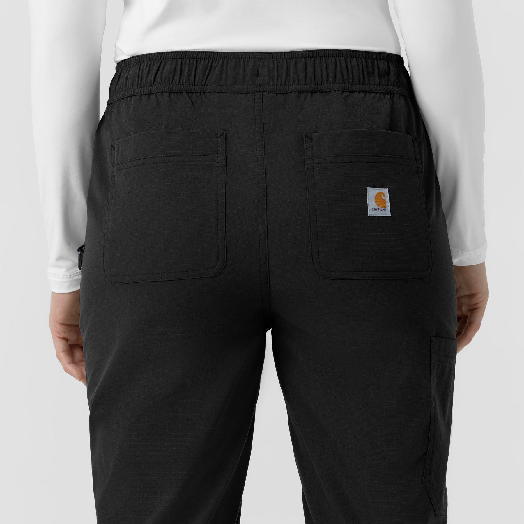 Carhartt Rugged Flex FLD Women's Ripstop Jogger Scrub Pant - Black