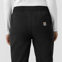 Carhartt Rugged Flex FLD Women's Ripstop Jogger Scrub Pant - Black