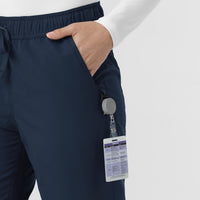 Rugged Flex FLD Women's Ripstop Jogger Scrub Pant Navy side detail 2