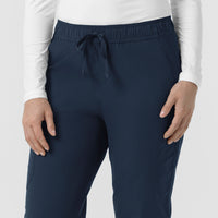 Rugged Flex FLD Women's Ripstop Jogger Scrub Pant Navy back detail