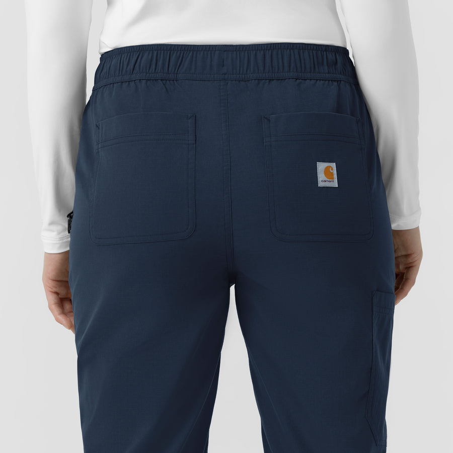 Carhartt Rugged Flex FLD Women's Ripstop Jogger Scrub Pant - Navy