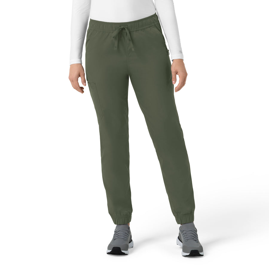 Rugged Flex FLD Women's Ripstop Jogger Scrub Pant Olive