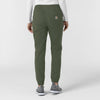 Rugged Flex FLD Women's Ripstop Jogger Scrub Pant Olive back view