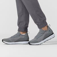 Rugged Flex FLD Women's Ripstop Jogger Scrub Pant Pewter front detail