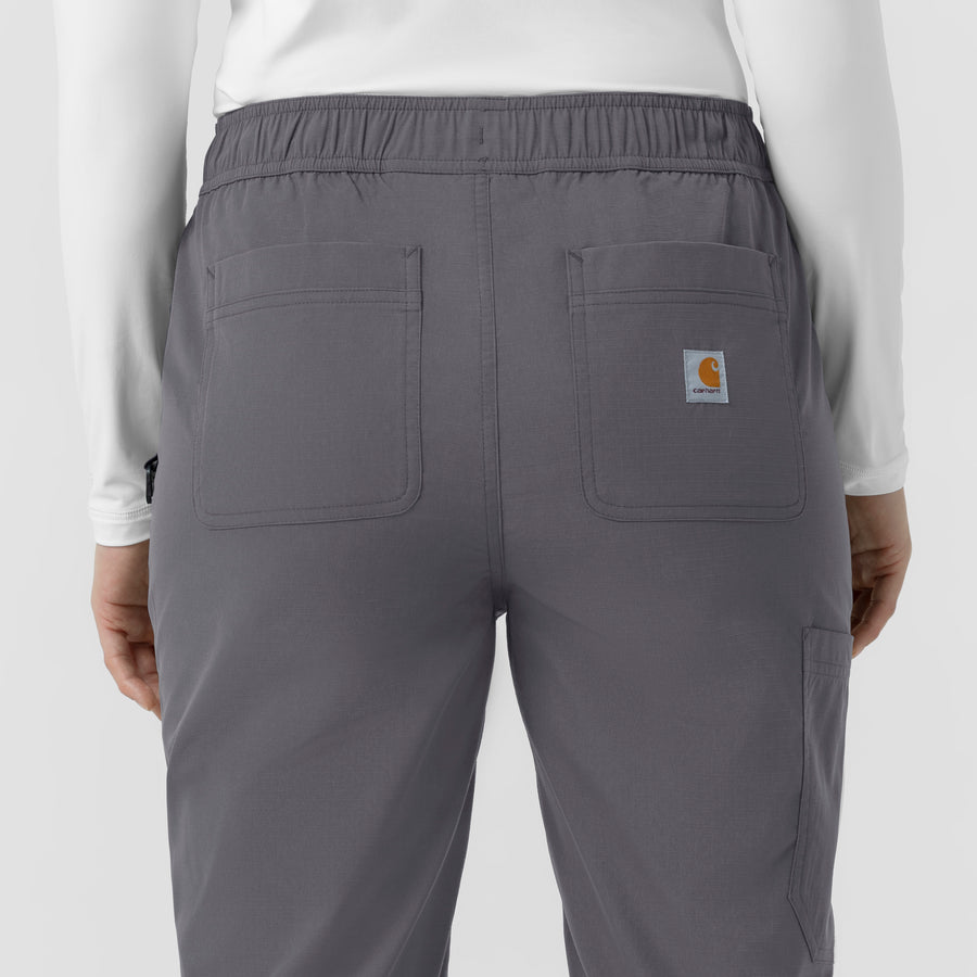 Carhartt Rugged Flex FLD Women's Ripstop Jogger Scrub Pant - Pewter