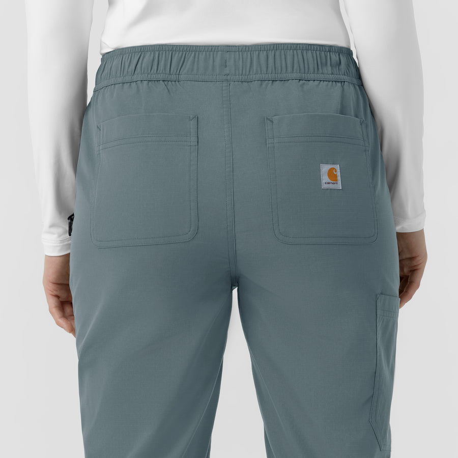 Carhartt Rugged Flex FLD Women's Ripstop Jogger Scrub Pant - Rolling Thunder