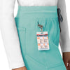 Rugged Flex Peak Women's Slim Leg Scrub Pant Aqua Sea side detail 1