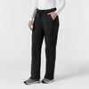 Rugged Flex FLD Women's Ripstop Bootcut Cargo Scrub Pant Black side view