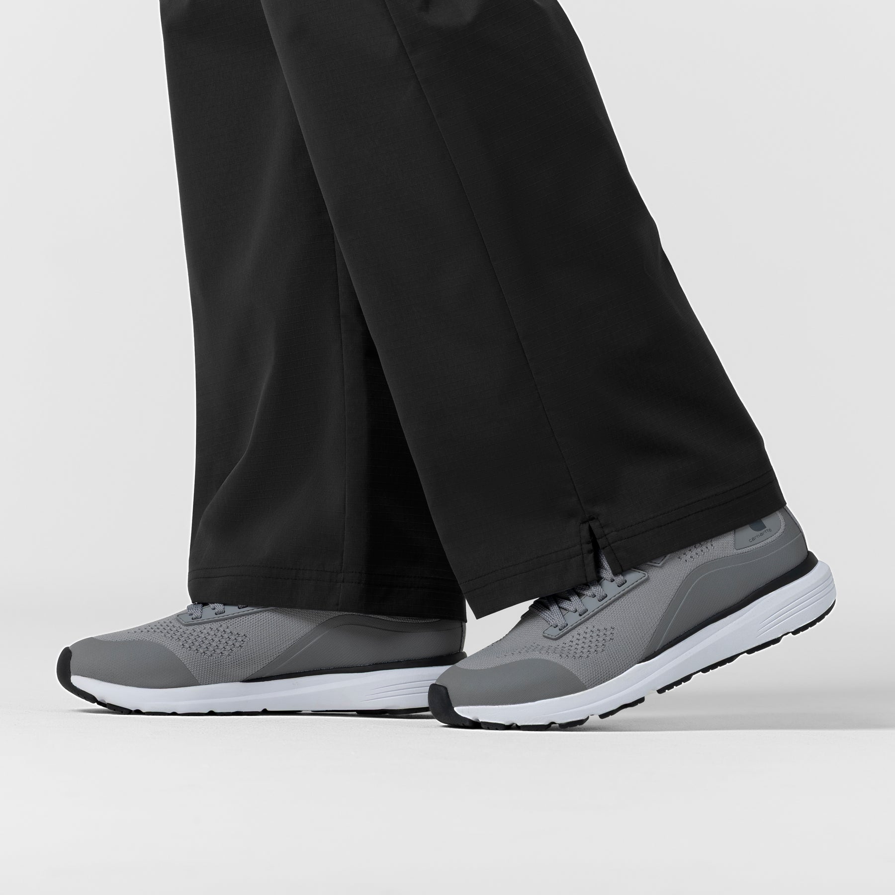 Rugged Flex FLD Women's Ripstop Bootcut Cargo Scrub Pant Black front detail