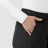 Rugged Flex FLD Women's Ripstop Bootcut Cargo Scrub Pant Black hemline detail