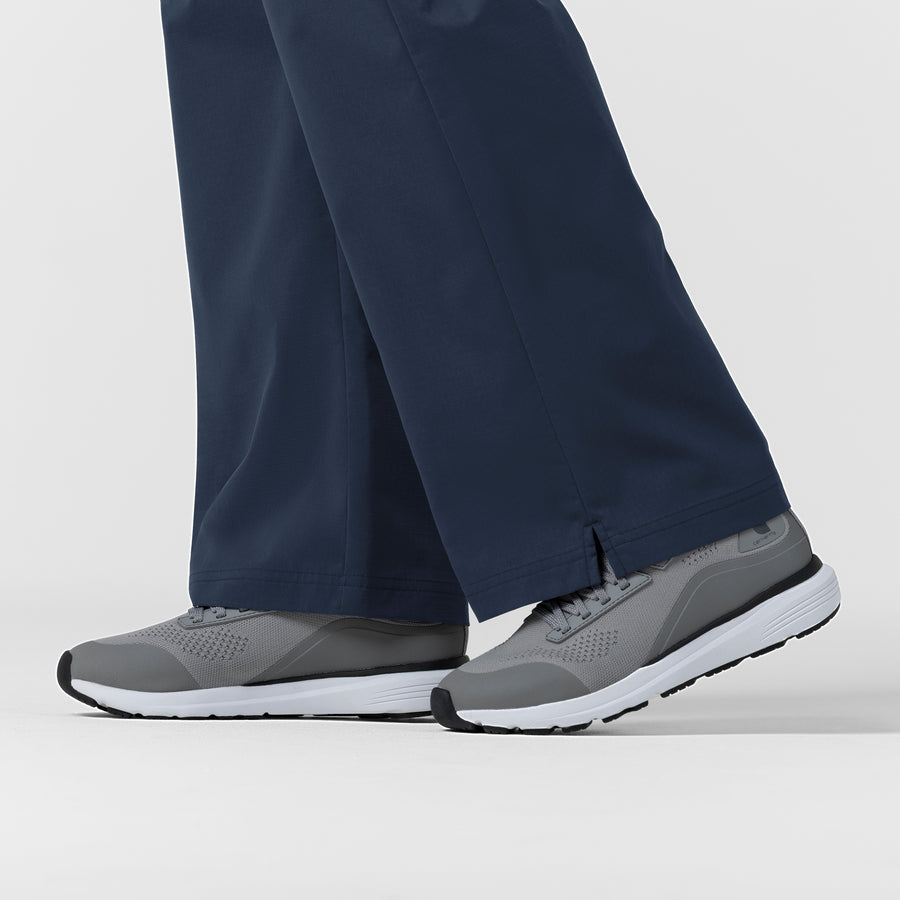Rugged Flex FLD Women's Ripstop Bootcut Cargo Scrub Pant Navy front detail