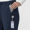 Rugged Flex FLD Women's Ripstop Bootcut Cargo Scrub Pant Navy side detail 1