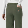 Carhartt Rugged Flex FLD Women's Ripstop Bootcut Cargo Scrub Pant - Olive back pocket