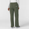 Carhartt Rugged Flex FLD Women's Ripstop Bootcut Cargo Scrub Pant - Olive back