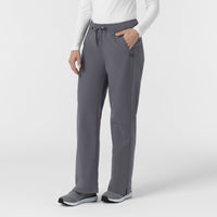 Rugged Flex FLD Women's Ripstop Bootcut Cargo Scrub Pant Pewter side view