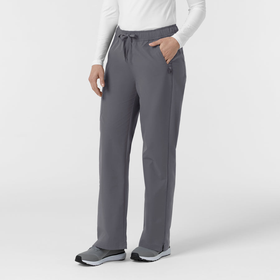 Rugged Flex FLD Women's Ripstop Bootcut Cargo Scrub Pant Pewter side view