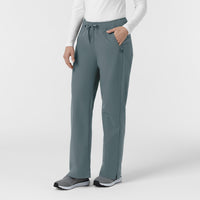 Rugged Flex FLD Women's Ripstop Bootcut Cargo Scrub Pant Rolling Thunder side view