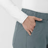 Rugged Flex FLD Women's Ripstop Bootcut Cargo Scrub Pant Rolling Thunder hemline detail
