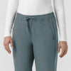 Rugged Flex FLD Women's Ripstop Bootcut Cargo Scrub Pant Rolling Thunder back detail