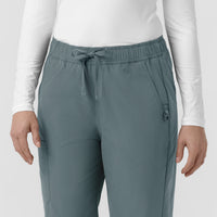 Rugged Flex FLD Women's Ripstop Bootcut Cargo Scrub Pant Rolling Thunder back detail