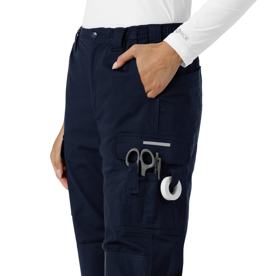 Rugged Flex RSCU Women's Ripstop Cargo Pants Dark Navy side detail 2