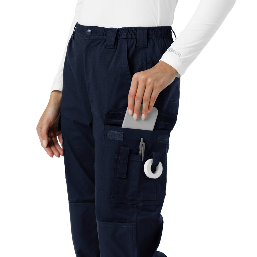 Rugged Flex RSCU Women's Ripstop Cargo Pants Dark Navy back detail