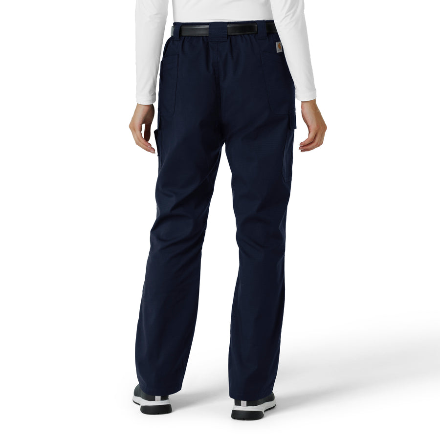 Rugged Flex RSCU Women's Ripstop Cargo Pants Dark Navy back view