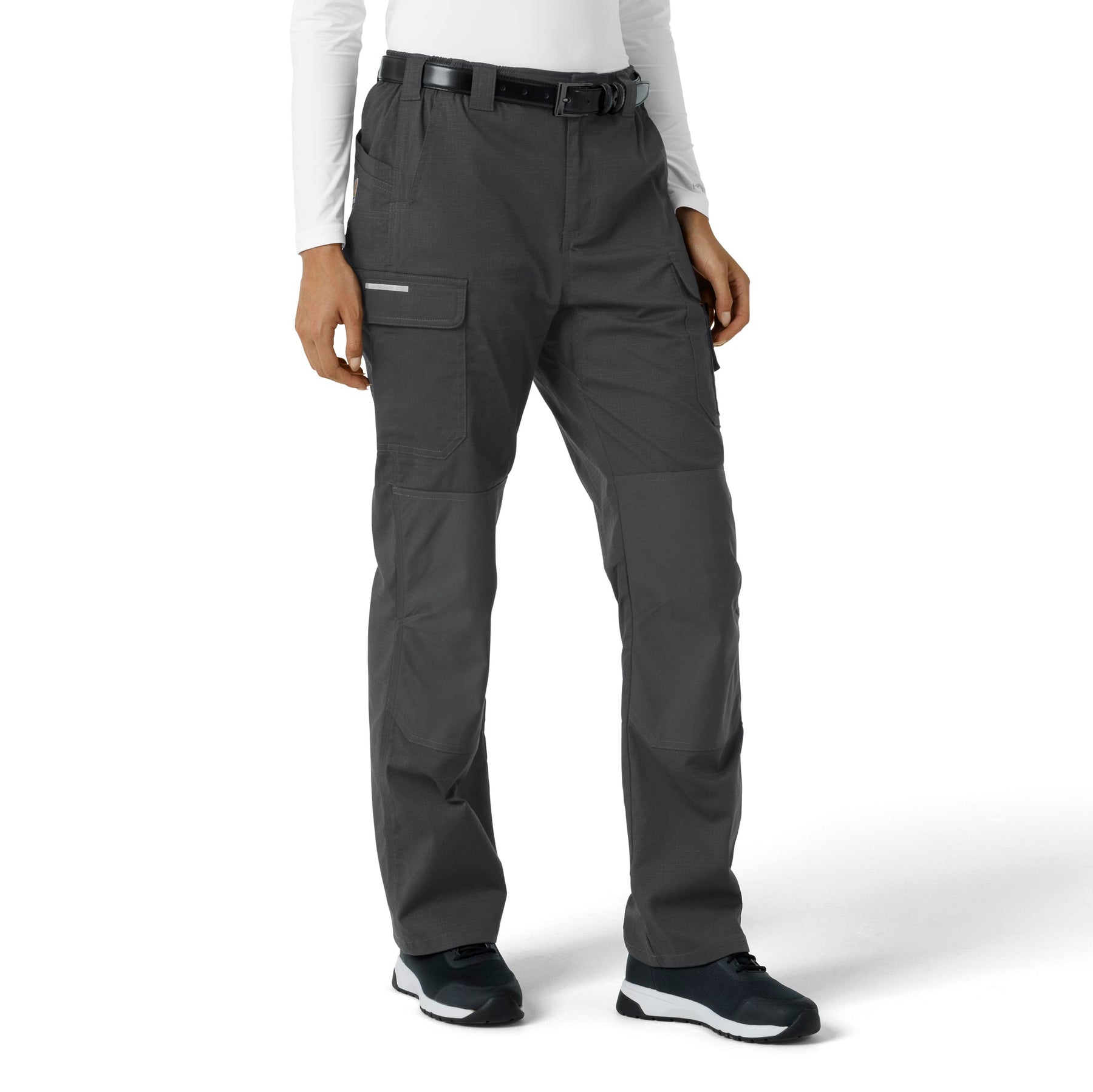 Carhartt Rugged Flex RSCU Women's Ripstop Cargo Pants - Pewter side view