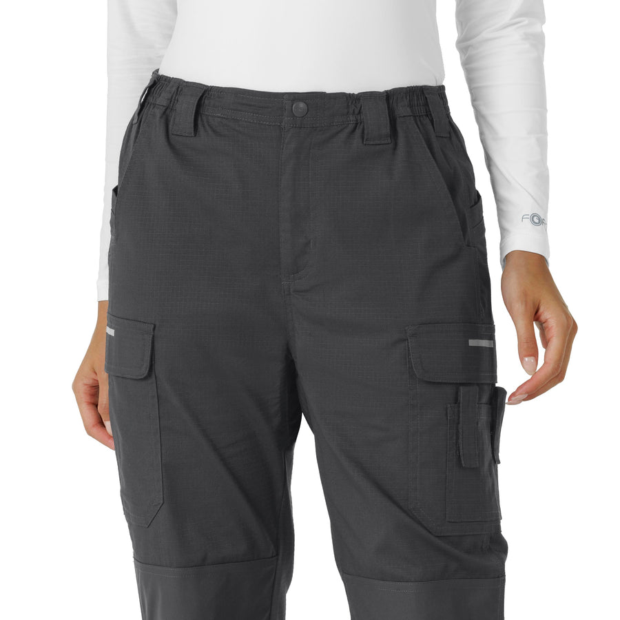 Carhartt Rugged Flex RSCU Women's Ripstop Cargo Pants - Pewter waistband