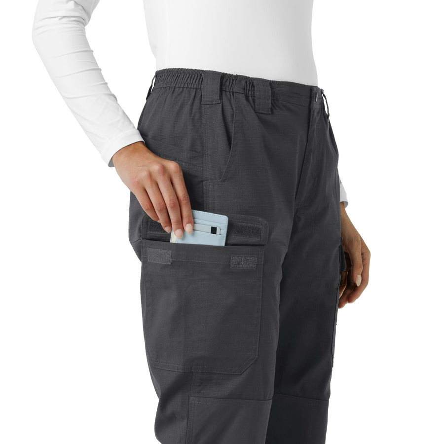 Carhartt Rugged Flex RSCU Women's Ripstop Cargo Pants - Pewter large velcro pocket