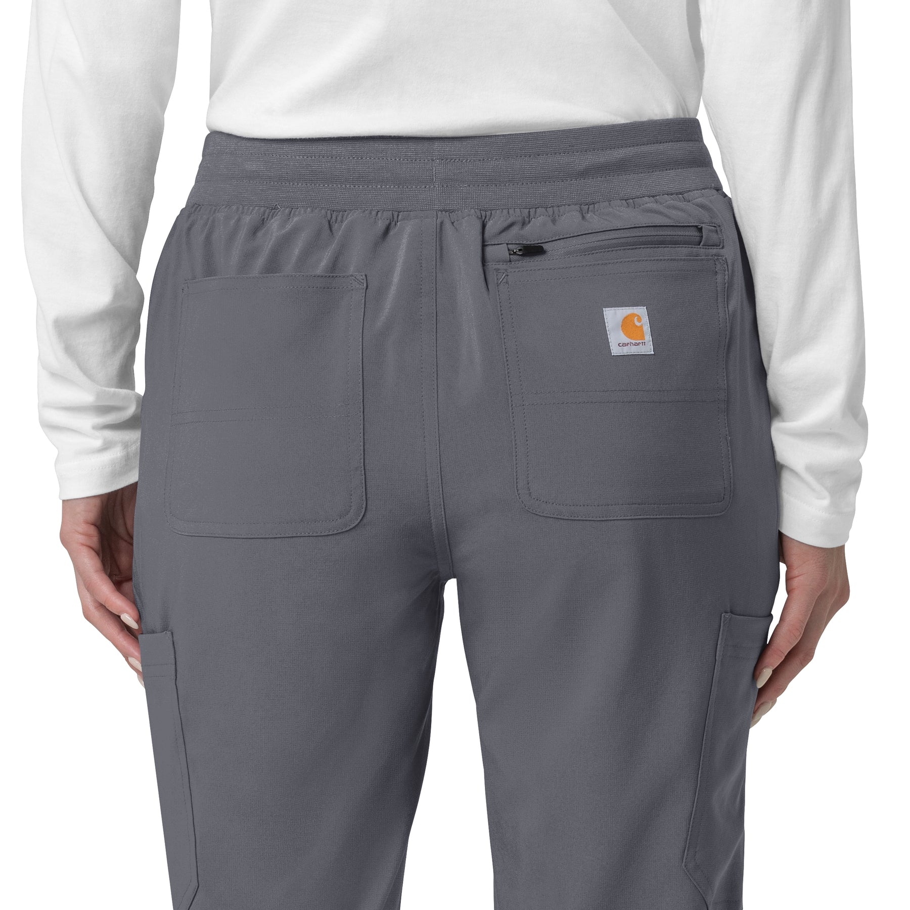 Carhartt Cross-Flex Women's Cargo Jogger Scrub Pant - Approaching Storm