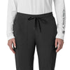 Force Cross-Flex Women's Cargo Jogger Scrub Pant Black front detail