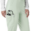 Force Cross-Flex Women's Cargo Jogger Scrub Pant Big Sky hemline detail