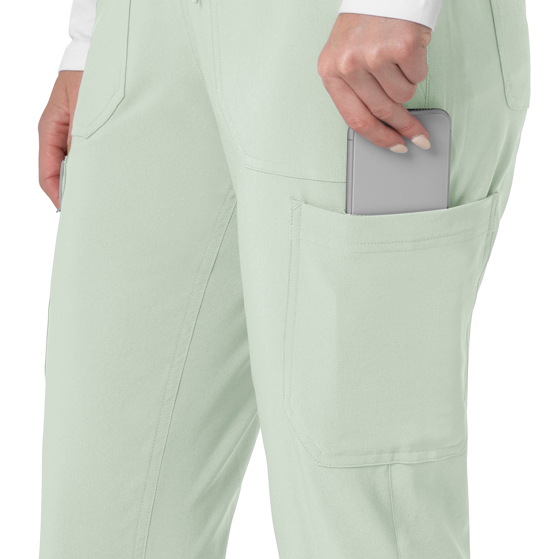 Force Cross-Flex Women's Cargo Jogger Scrub Pant Big Sky pocket detail