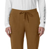 Force Cross-Flex Women's Cargo Jogger Scrub Pant Carhartt Brown front detail