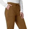 Force Cross-Flex Women's Cargo Jogger Scrub Pant Carhartt Brown side detail 2