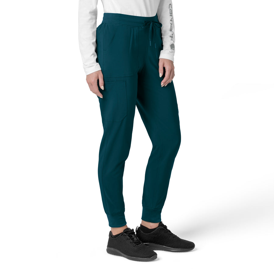 Force Cross-Flex Women's Cargo Jogger Scrub Pant Caribbean side view