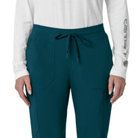 Force Cross-Flex Women's Cargo Jogger Scrub Pant Caribbean front detail