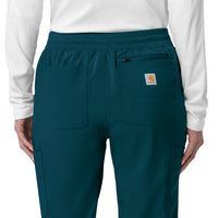 Force Cross-Flex Women's Cargo Jogger Scrub Pant Caribbean side detail 1