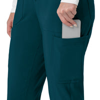 Force Cross-Flex Women's Cargo Jogger Scrub Pant Caribbean back detail