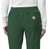 Carhartt Cross-Flex Women's Cargo Jogger Scrub Pant - Douglas Fir back pockets