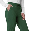 Carhartt Cross-Flex Women's Cargo Jogger Scrub Pant - Douglas Fir front pocket
