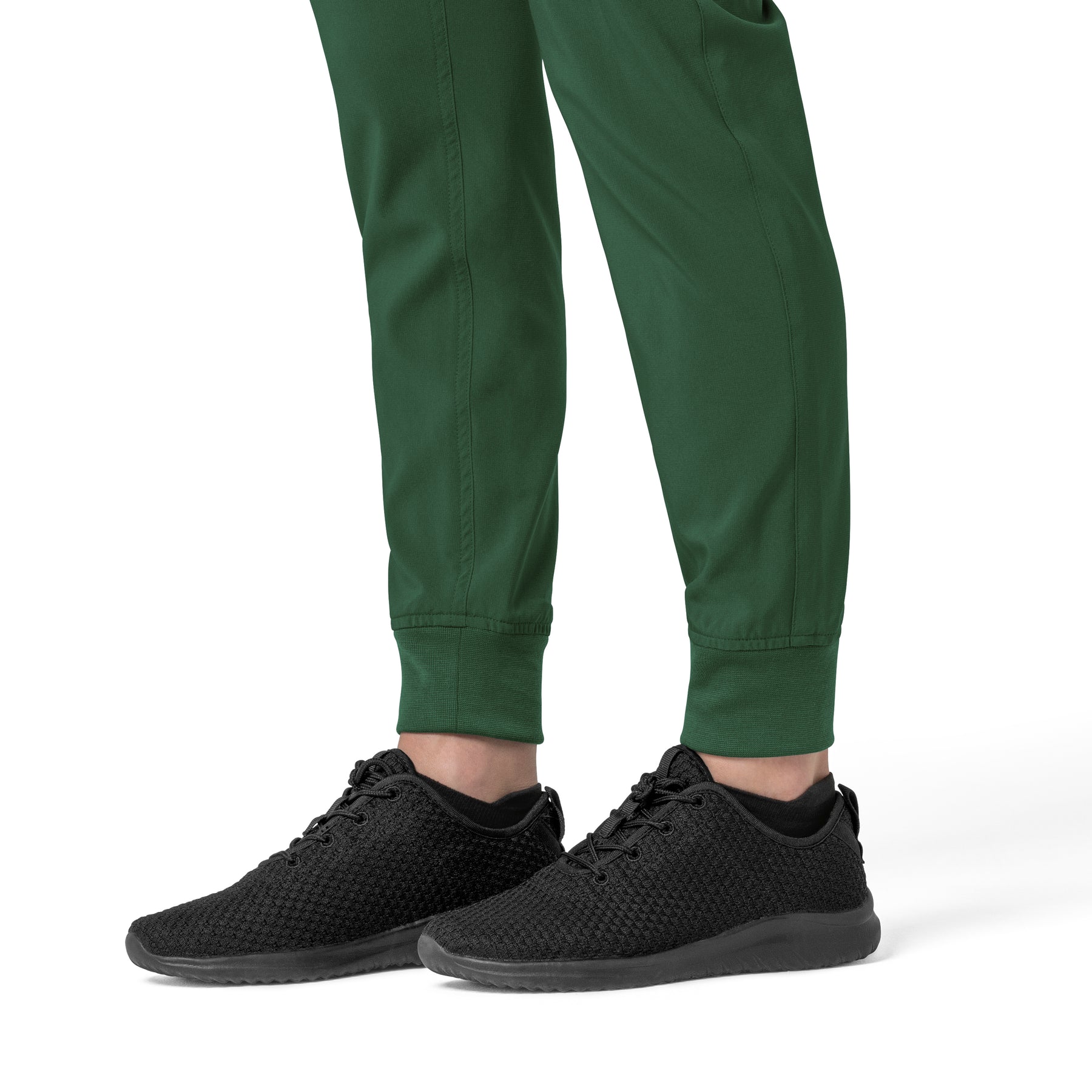 Carhartt Cross-Flex Women's Cargo Jogger Scrub Pant - Douglas Fir cuffs