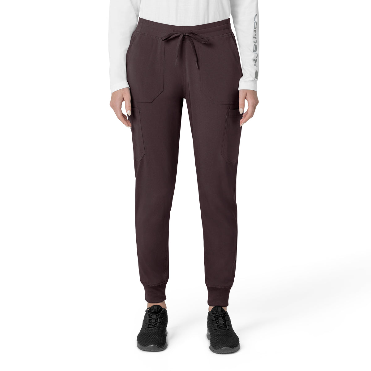 Force Cross-Flex Women's Cargo Jogger Scrub Pant Dark Sepia