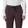 Force Cross-Flex Women's Cargo Jogger Scrub Pant Dark Sepia front detail