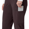 Force Cross-Flex Women's Cargo Jogger Scrub Pant Dark Sepia back detail