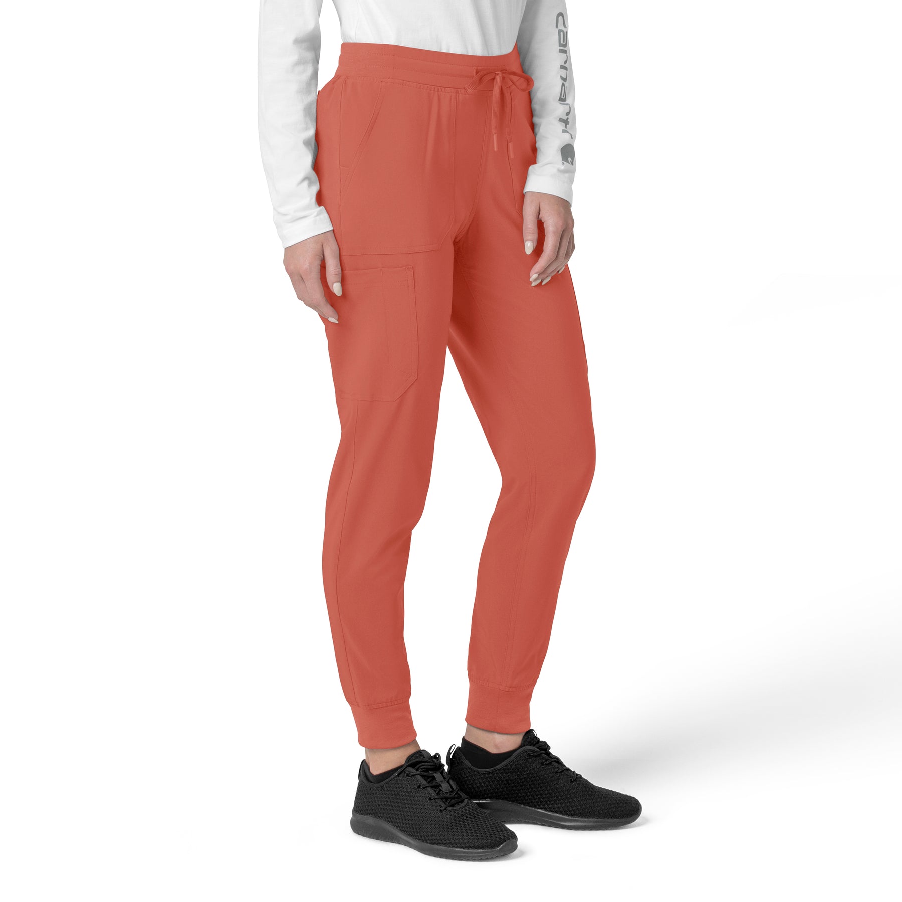 Force Cross-Flex Women's Cargo Jogger Scrub Pant Dusty Cedar side view